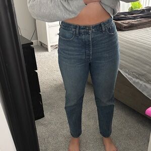 Madewell Women's Blue Straight-Leg Jeans